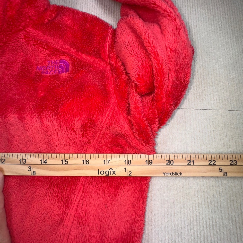 The North Face Osito Fleece Jacket‎ Girls XL Pink Red Full Zip High Pile Soft - Picture 9 of 9